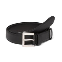 PRADA Leather, Metal Leather Belts Women's Black Width 3CM