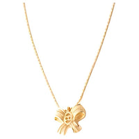DIOR Rhinestone Necklaces Women's Gold