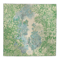 HERMES Silk Shawls Women's Green