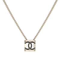 CHANEL Necklaces Women's Gold/Black