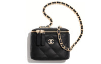 CHANEL 22c Early Spring Grain Embossed Cow Leather Box Bag, Shoulder Bag, Crossbody Bag Mini Women's Black