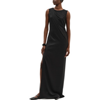 HERMES Sleeveless Dress Women's Black