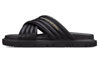 DIOR D Cross EVA Odor Resistant Slide Slippers Women's Black