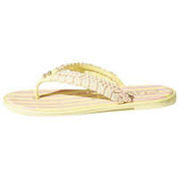 CHANEL Flip Flops Women's Light Yellow