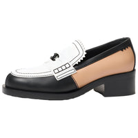 CHANEL Loafers 4.5cm Women's Black White