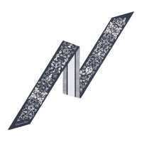 DIOR Mulberry Silk Scarves Women's Blue