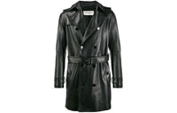 SAINT LAURENT Leather Trench Coat