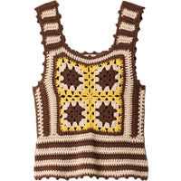 MIU MIU Tank Tops Women's Cocoa Brown