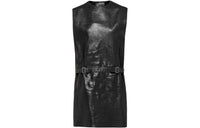 PRADA Sleeveless Leather Mini Dress