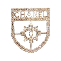 CHANEL Metal Brooches Women's Gold