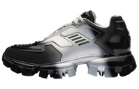 PRADA Slip Resistant Low Top Sports Casual Shoes Black Gray White