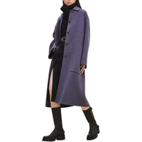HERMES Coats Women's Amethyst