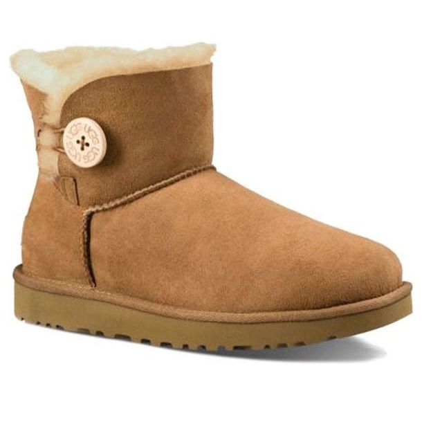 (WMNS) UGG Mini Bailey Button II Boot Fleece Lined 1016422-CHE