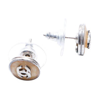 CHANEL 2000 Cc Button Clip-on Earrings