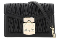 MIU MIU Soft Sheep Leather Envelope Bag Shoulder Bag Crossbody Bag Women's Black