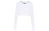 MIU MIU Drop Shoulder Sleeve T-Shirt Women's White