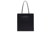 PRADA Leather One Shoulder Handbags Women's Black