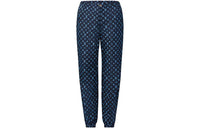 LOUIS VUITTON FW22 Knitted Sports Pants Women's Navy Blue