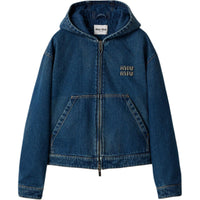 MIU MIU Denim Hooded Jacket