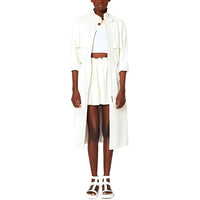 HERMES Coats Women's White