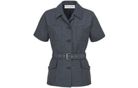DIOR Quarterly New Products Denim Jackets Women's Blue