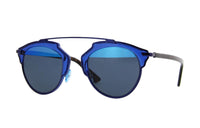 DIOR Metal Irregular Shape Sunglasses Men's Tortoiseshell