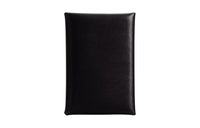 HERMES Calvi Box Calfskin Card Holder Women's 89 Noir Black