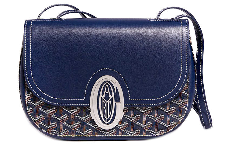 GOYARD 233 Canvas With Leather Shoulder Bag Crossbody Bag Regular Women's Marine Blue