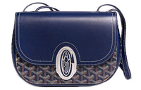 GOYARD 233 Canvas With Leather Shoulder Bag Crossbody Bag Regular Women's Marine Blue