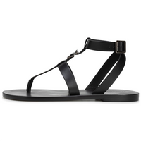 SAINT LAURENT Bcukle Detailed Open Toe Sandals Women's