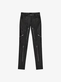 Givenchy Men's Skinny Leather Multi Zip Trousers