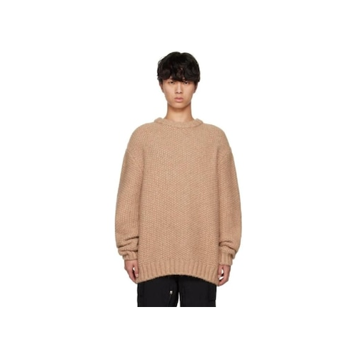 Givenchy Men's Balaclava Textured Crew Neck Sweater