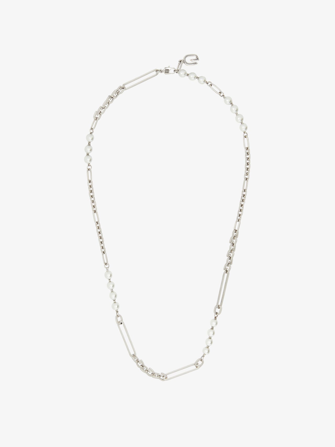 Givenchy Women's G Link Mixed Silvery Pearls Necklace