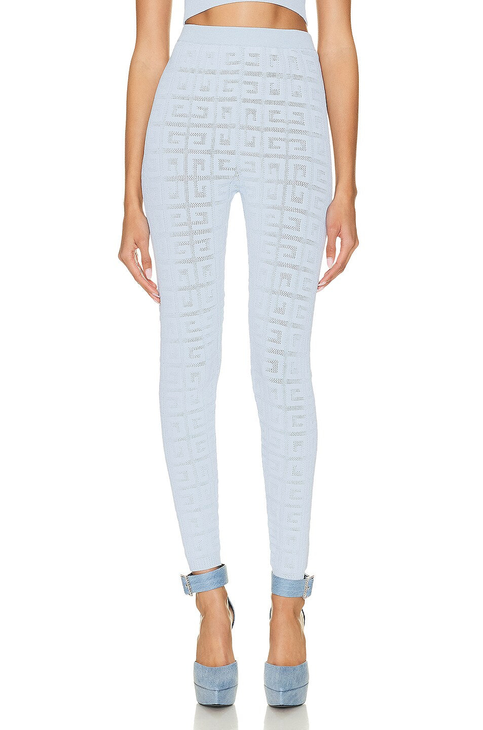 Givenchy Women's Stretch Lace Monogram Legging