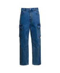 Givenchy Men's Encrusted Pockets Knee Dart Denim Pants