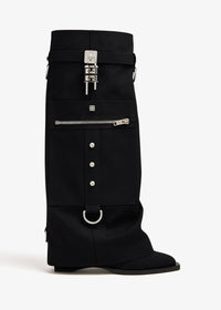 Givenchy Women's Shark Lock Cowboy High Boots 60Mm