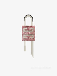 Givenchy Men's Small 4G Padlock Pink Glitter