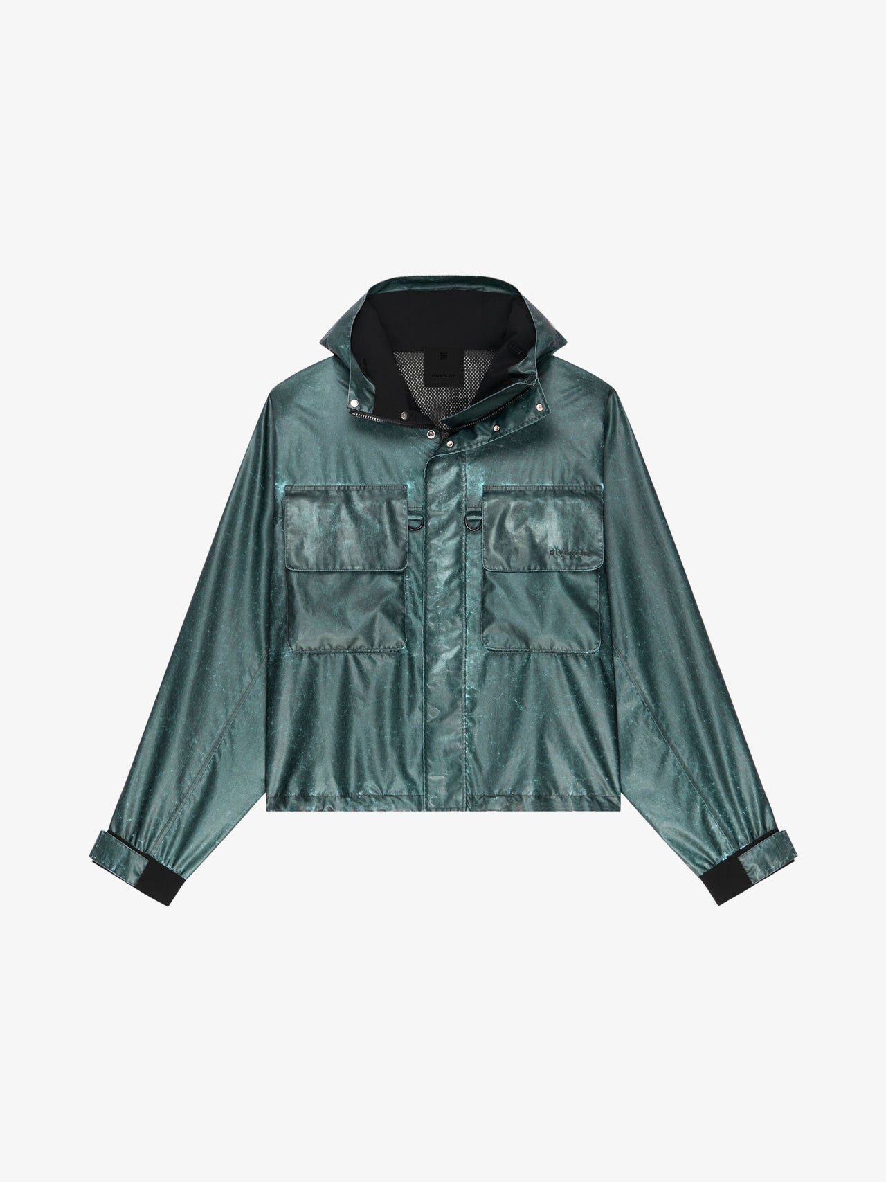 Givenchy Men's Cropped Garment Wash Parka