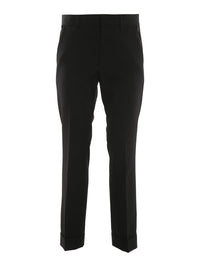 Givenchy Men's Slimfit Trousers  W/ Cuff And Zip Detail