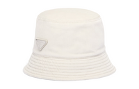 PRADA Triangle logo Corduroy Bucket Hat