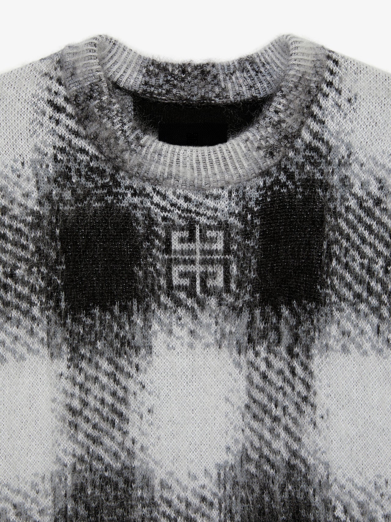 Givenchy Men's Plaid Crew Neck