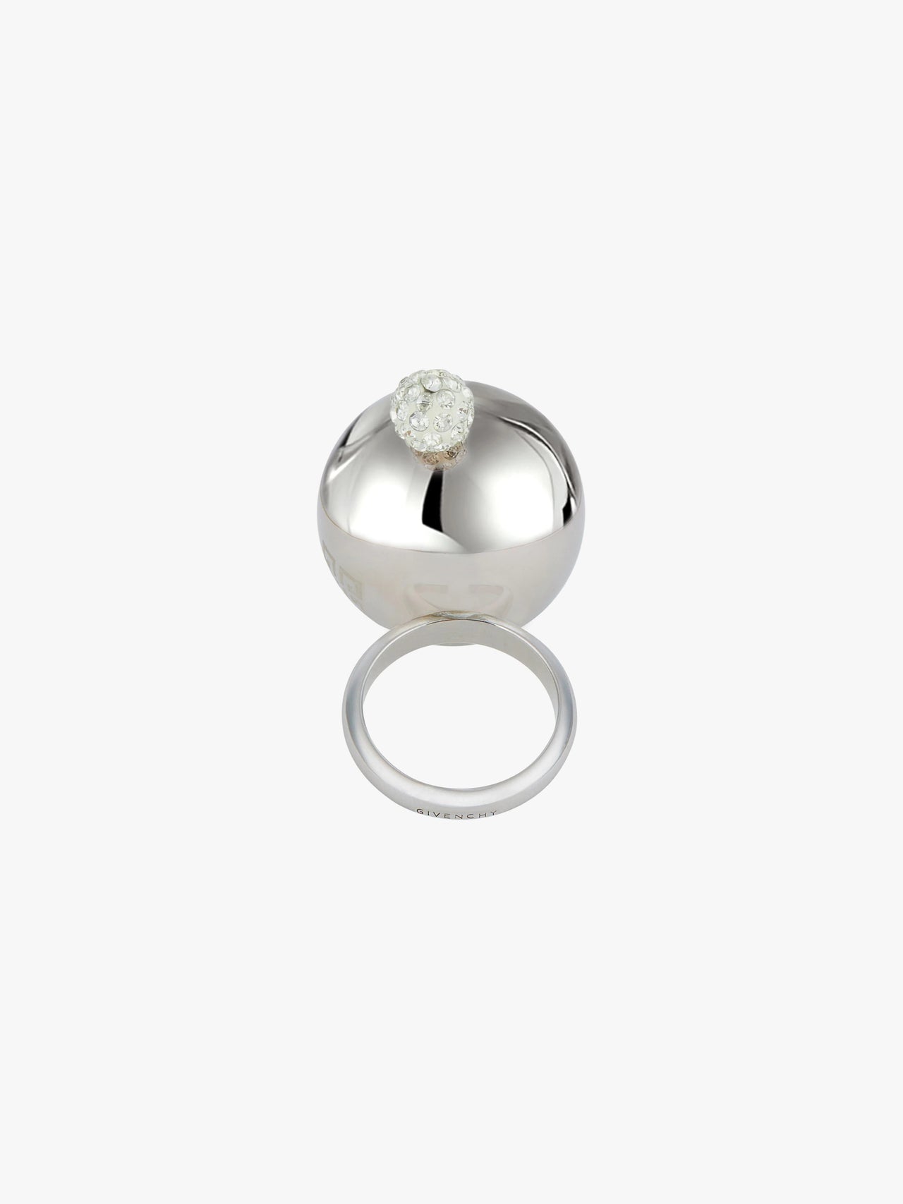 Givenchy Women's 4G Pearl Chunky Metal Medium Ring