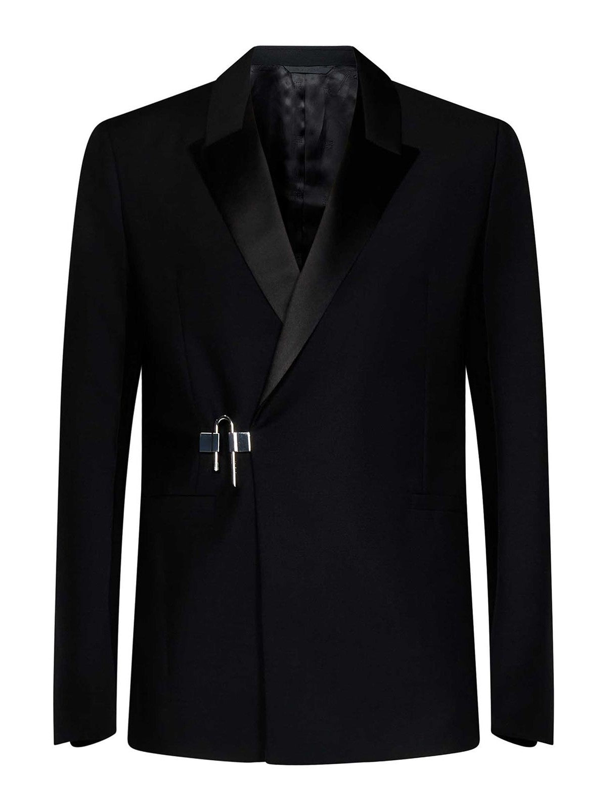Givenchy Men's U Lock Slim Fit Jacket Satin Collar