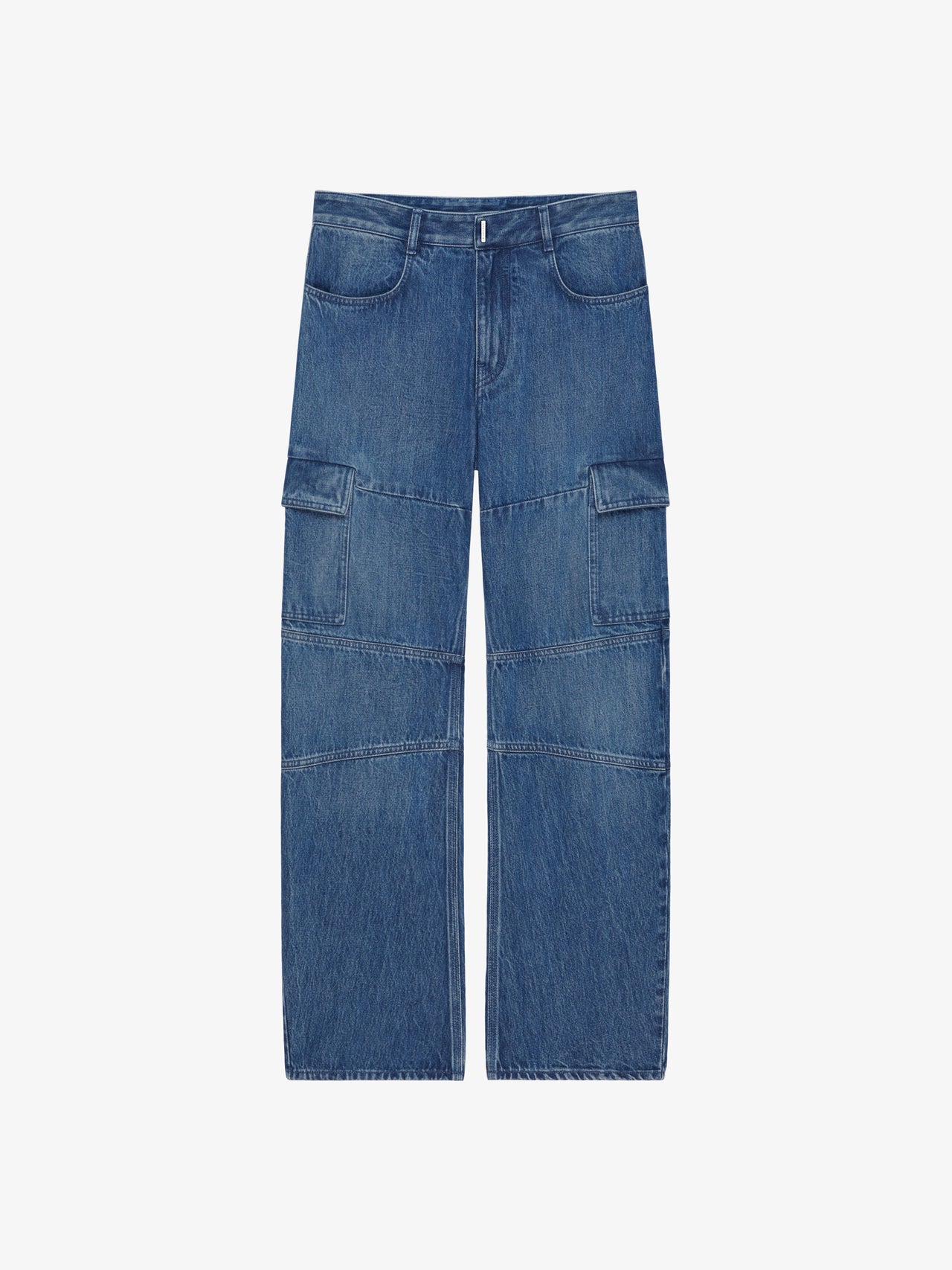 Givenchy Men's Multicutted Curved Denim Trouser