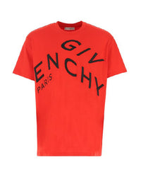 Givenchy Men's Ovs Tshirt Giv Refracted Branding Embr
