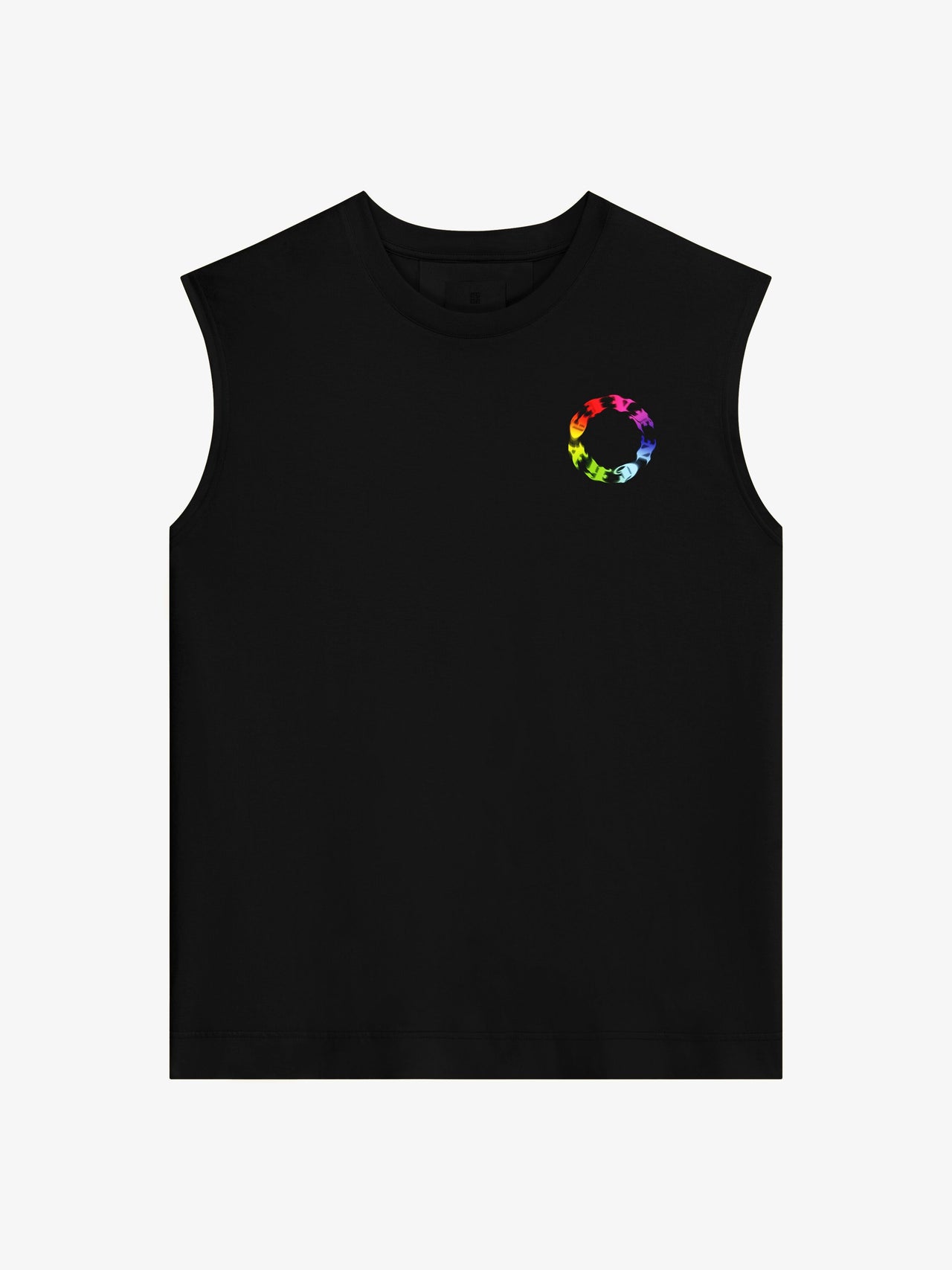 Givenchy Men's Classic Fit Embroidery Sleveless T-Shirt