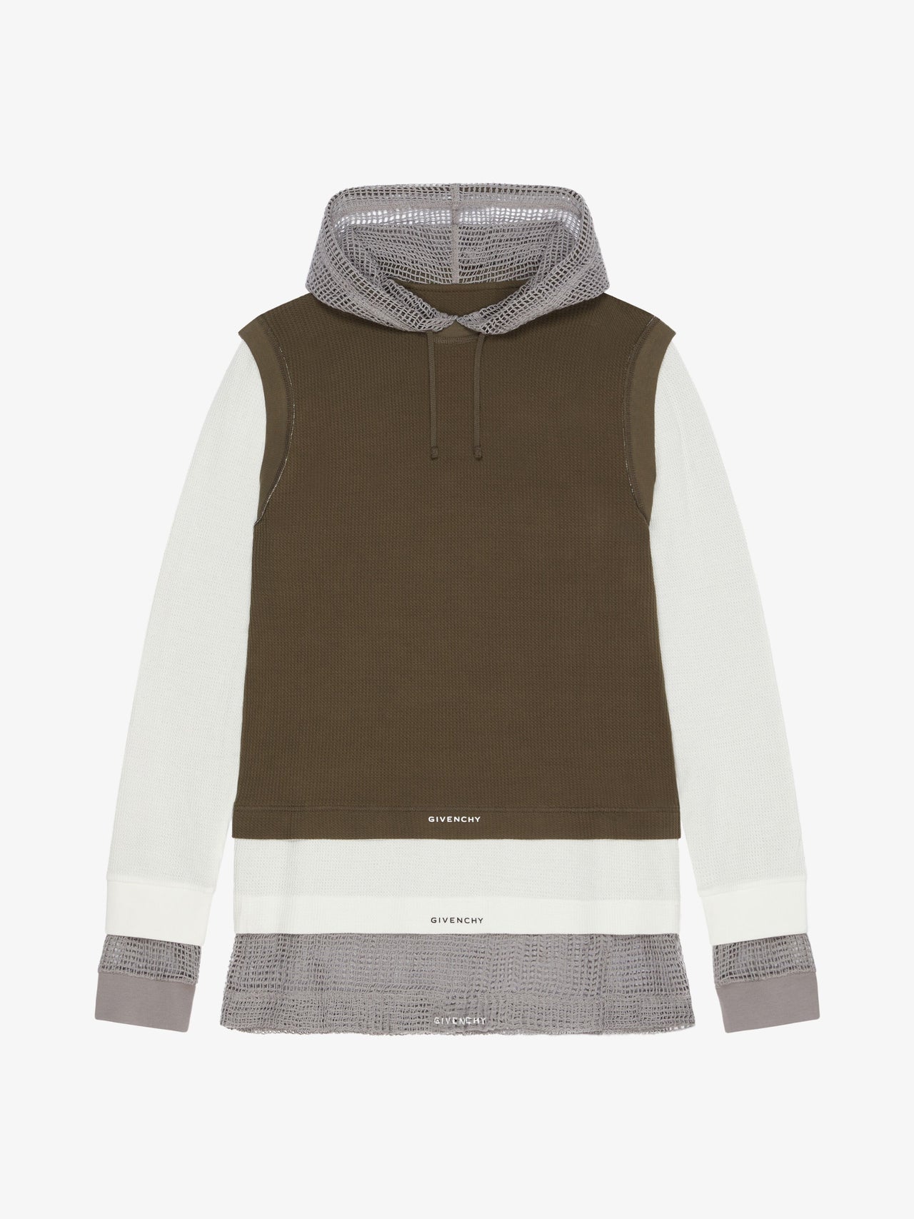 Givenchy Men's Tight Ts & Mesh Hood All-In-One Look 19