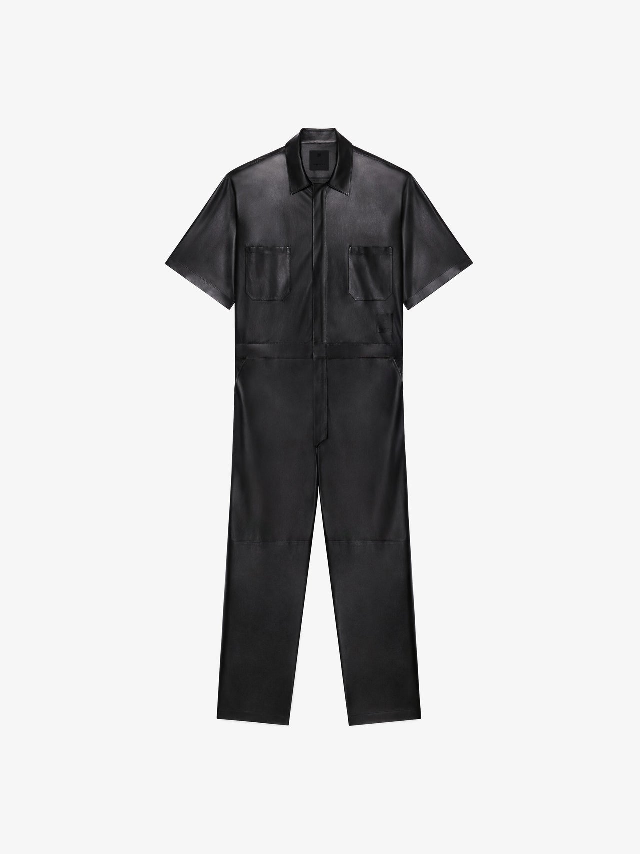 Givenchy Men's Leather Oversize Short Sleeve All In One