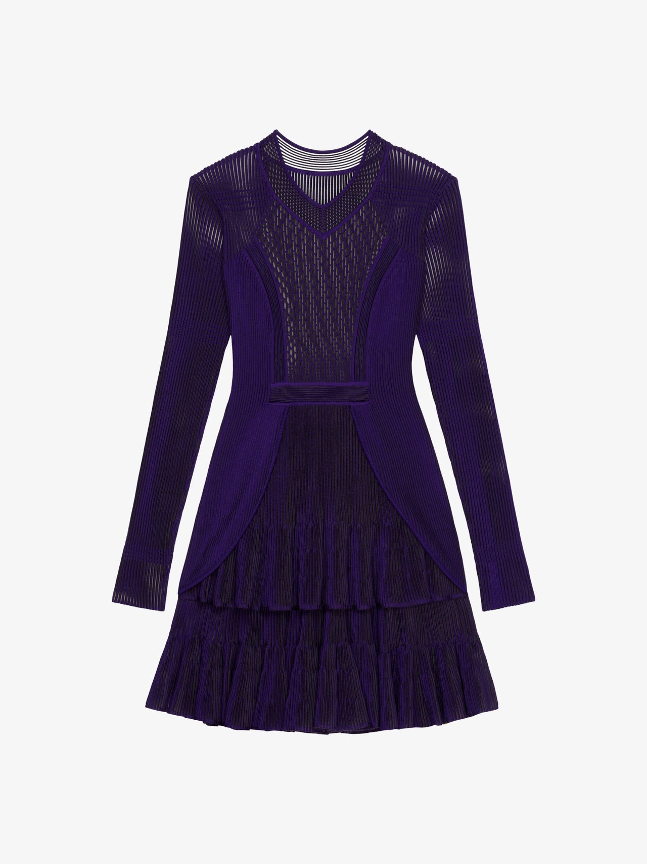 Givenchy Women's Long Sleeve Transparent Dress