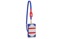LOUIS VUITTON NBA Collaboration Capsules Canvas With Leather Crossbody Fanny Pack Regular Men's Silver & Blue